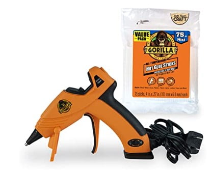 what to do with old keys: Gorilla Dual Temp Mini Hot Glue Gun