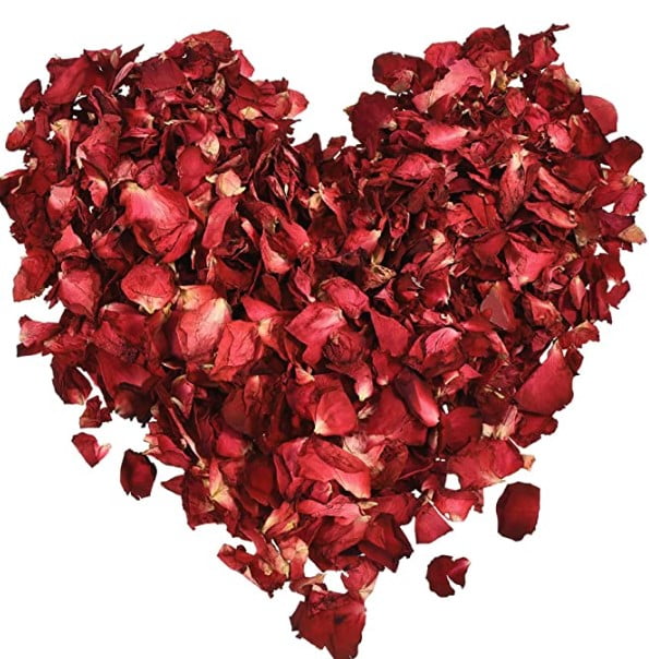 what to do with rose petals: Hslife 150 Grams/ 5.3 OZ Natural Real Red Rose Flower Petals